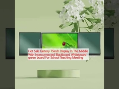 Ζεστή πώληση εργοστάσιο 75 ιντσών οθόνη στη μέση με διασυνδεδεμένη μαύρη σανίδα λευκή σανίδα πράσινη σανίδα για τη σχολική διδασκαλία συνάντηση