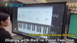 Διαδραστικό επίπεδο πάνελ 75 ιντσών για συσκέψεις