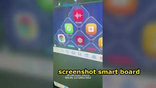 έξυπνος πίνακας με στιγμιότυπο οθόνης