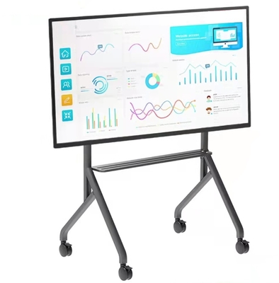 Κινητό στέλεχος για 65-86 ιντσών LCD τηλεόραση διαδραστική επίπεδη οθόνη διαδραστική λευκή σανίδα με υψηλής ποιότητας καθολικό τροχό