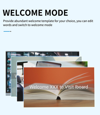 Smart Interactive Flat Panel Digital Board 98 Inch 20 Touch Points For Training 350cd/M2