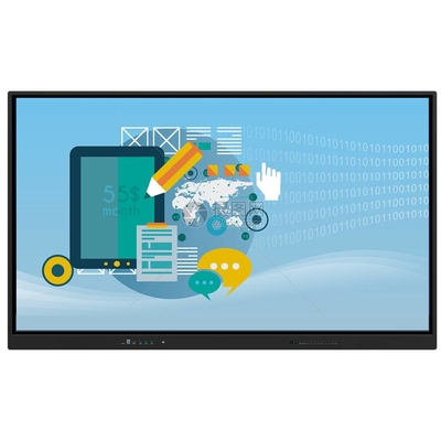 86 ιντσών Smart TV οθόνες Διαδραστικό Whiteboard επίπεδη επιφάνεια με όλα σε ένα PC οθόνη αφής για το γραφείο του σχολείου Vitrine