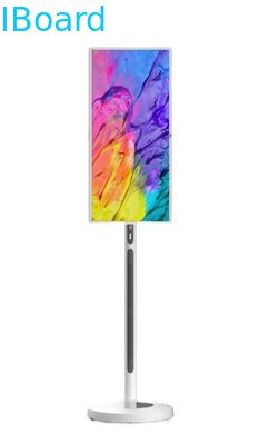 32 ιντσών φορητό κιόσκι οθόνης αφής με χωρητική διαδραστική οθόνη 10 σημείων