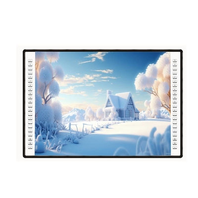 Διαδραστικός πίνακας προβολέα 4K 82 85 102 ιντσών πλευρική γραμμή 10 σημεία αφής USB PC πένα δάχτυλο γραφικό λευκό πίνακα για σχολεία