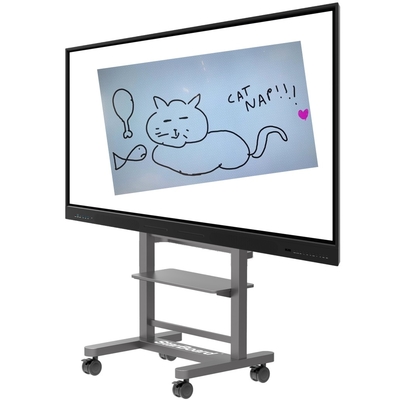 350cd/M2 διαλογική επίπεδη οθόνη Whiteboard 75 ίντσα για την εκπαίδευση διδασκαλίας με τους συντομότερους δρόμους
