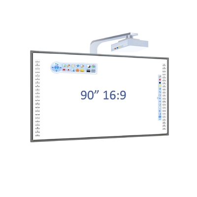 90 ιντσών Διαδραστικό Whiteboard υπέρυθρο Touch ατσάλινο επιφάνεια Αλουμινίου κράμα πλαίσιο