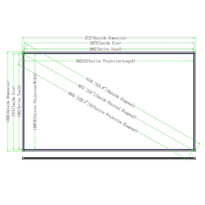 86 ιντσών Διαδραστικό Whiteboard Smart TV οθόνες Πίνακα με προβολέα για το σχολείο