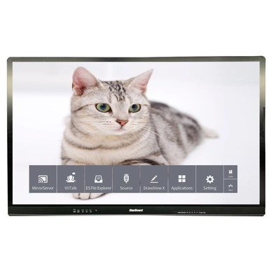 Συγκινητικό LCD Smart Board Touch 65 ιντσών 4K 3840*2160 Αντι-Αναλαμπτήρα Θερματισμένο γυαλί οθόνη Δεν υπάρχει σύστημα για τηλεόραση Σχολικό εμπορικό κέντρο