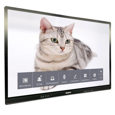Συγκινητικό LCD Smart Board Touch 65 ιντσών 4K 3840*2160 Αντι-Αναλαμπτήρα Θερματισμένο γυαλί οθόνη Δεν υπάρχει σύστημα για τηλεόραση Σχολικό εμπορικό κέντρο