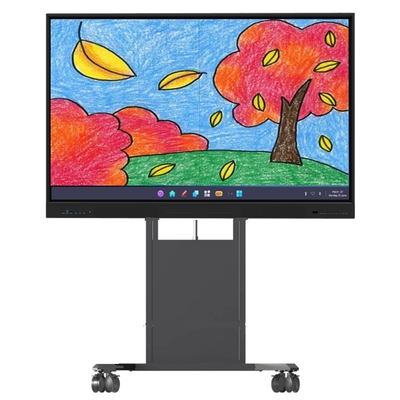 Διαδραστικό Whiteboard Stand TV στέκεται Ηλεκτρονικό πάτωμα στέκεται κατάλληλο για το μέγεθος 65/75/86 ίντσες