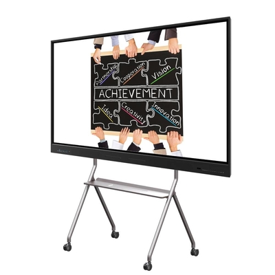 Διαδραστικό 4K Ultra HD LCD Smart Board Windows OS 10/11 Pro Τείχος Εγκατασκευασμένο θερμαινόμενο γυαλί