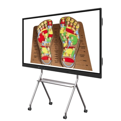 Διαδραστικό 4K Ultra HD LCD Smart Board Windows OS 10/11 Pro Τείχος Εγκατασκευασμένο θερμαινόμενο γυαλί