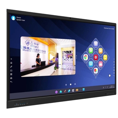 Διαδραστικό 4K Ultra HD Smart Board με Wall Mount Speaker Camera Mic Ενσωματωμένο στο All In One PC Board για την εκπαίδευση