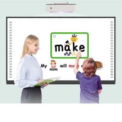 Android 12 Iboard Διαδραστικό Whiteboard με 10/20 πόντους Πολυεπαφή Λειτουργία Win PC Ομιλητής Ενσωματωμένο για τη διδασκαλία στο σχολείο