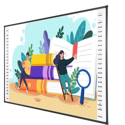 96 ιντσών Διαδραστικό Whiteboard Τείχος Mount Κεραμική επιφάνεια εσωτερική πίνακα προβολής διδασκαλίας έξυπνη επιφάνεια με media player