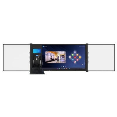 75"android Multi Finger Pen Touch 4K UHD LED Smart Blackboard Google PC Κάμερα Μικροφωνικό σαρωτή ενσωματωμένο με κινητή στήλη
