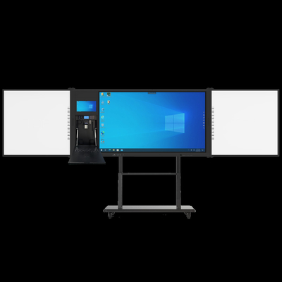75"android Multi Finger Pen Touch 4K UHD LED Smart Blackboard Google PC Κάμερα Μικροφωνικό σαρωτή ενσωματωμένο με κινητή στήλη