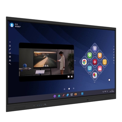 Διαδραστικό IR Whiteboard EDLA Google Πιστοποιημένο Μαύρο Android OPS 40 σημεία Monitor με αισθητήρα φωτός NFC για το παιδί του σχολείου