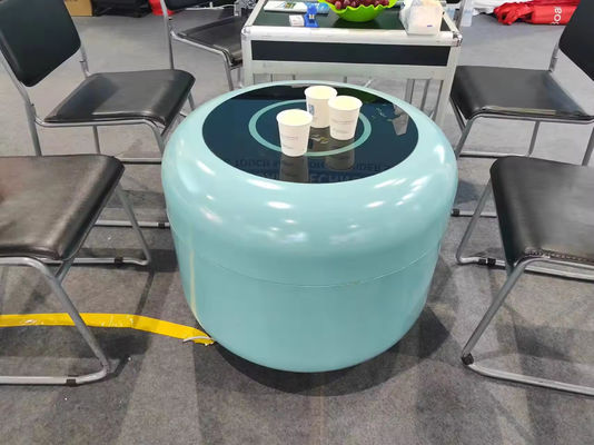 Έξυπνο κινητό ψυγείο X1 φορητό με καθολικούς τροχούς υδραυλικό κάλυμμα ανύψωσης 130L ψυγείο ασύρματη φόρτιση