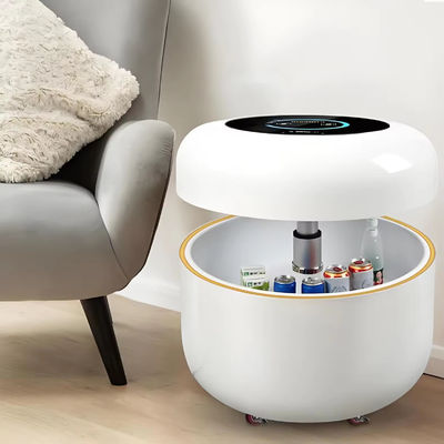 Έξυπνο κινητό ψυγείο X1 φορητό με καθολικούς τροχούς υδραυλικό κάλυμμα ανύψωσης 130L ψυγείο ασύρματη φόρτιση