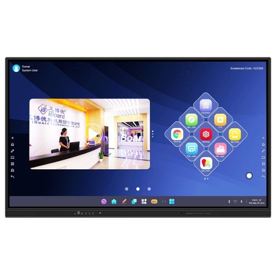 IBoard 75-TE-QS για τη Βουλγαρία 400cd/m2 48MP κάμερα και 8 Mic ενσωματωμένα με Android 13 4+32G ram και αποθήκευση για σχολεία