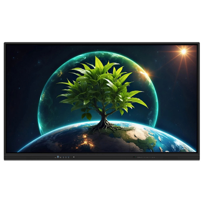 LCD Smart Board 86 ιντσών Android 14 με 8+128G 40 σημεία άγγιξης wifi bt hdmi βαθμονωμένο λογισμικό για σχολικές γραφειακές εργασίες