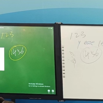 iboard εργοστάσιο απευθείας 75 ιντσών κλειδωτό αναγραφόμενο διασυνδεδεμένο Blackboard Smart Whiteboard Διαδραστική επίπεδη οθόνη οθόνη όλα σε ένα με υποστήριξη στέκεται Σημαιοδότης πένας χαλί γραφή λύση εκπαίδευσης