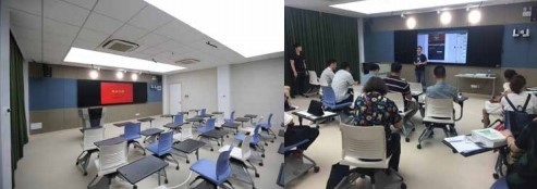 Διαδραστική οθόνη επίπεδης οθόνης με ανάλυση 4K και παροχή ηλεκτρικής ενέργειας εναλλασσόμενου ρεύματος για διαλέξεις
