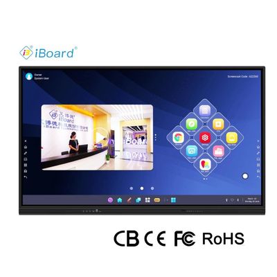 Iboard Νέο προϊόν 98 " 4K έξυπνη οθόνη Διαδραστική επίπεδη οθόνη οθόνη Μεγάλο μέγεθος οθόνη αφής για αίθουσα συνεδριάσεων