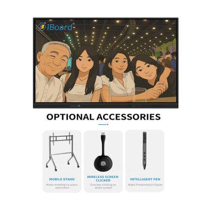 55 65 75 86 98 ιντσών 4K LCD Διαδραστικό Πίνακα αφής Εικονική οθόνη Εικονική τάξη Ηλεκτρονική επιφάνεια Ψηφιακή έξυπνη επιφάνεια για διδασκαλία