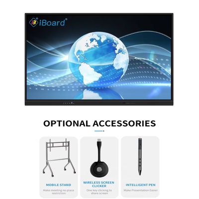 65 75 86 98 110 ιντσών 4K LCD Διαδραστική έξυπνη επιφάνεια αφής έξυπνη οθόνη για τάξη ηλεκτρονική επιφάνεια ψηφιακή έξυπνη επιφάνεια για διδασκαλία