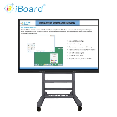 Μεγάλο μέγεθος 98 ιντσών 4K LCD Διαδραστική έξυπνη επιφάνεια αφής έξυπνη οθόνη για τάξη ηλεκτρονική επιφάνεια ψηφιακή έξυπνη επιφάνεια για διδασκαλία
