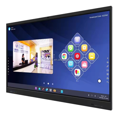 IBoard 4K Διαδραστικό έξυπνο πάνελ Ψηφιακό Whiteboard Google EDLA Πιστοποιημένη διαδραστική οθόνη οθόνη LCD αφής για τάξη