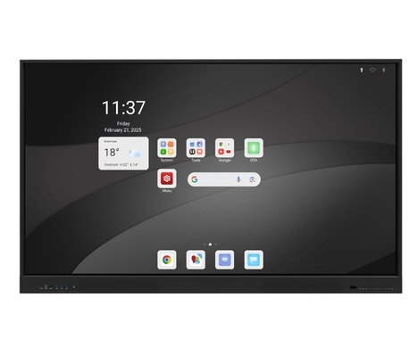 Ανώτατο επίπεδο Android (16+256GB) 75 ιντσών Διαδραστικό επίπεδο πάνελ Υποστήριξη διπλού συστήματος