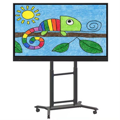 IBoard Διορθώσιμο ύψος 42"-86" Trolley Multi Mobile TV Cart για διαδραστικό επίπεδο πάνελ Smart Whiteboard VESA 100*100-800*600mm