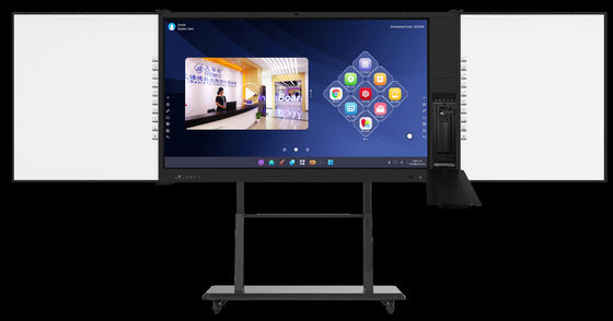 IBoard Factory Direct Android 14 8+128G Διαδραστικό επίπεδο πάνελ IR υπέρυθρο 20 σημείο αφής Υποστηριζόμενο με κοινή οθόνη Διαδραστικό λευκό πίνακα με στυλό γραφή πίνακα για την εκπαίδευση στα σχολεία