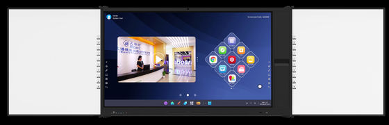 iBoard Factory Android 14 8+128G Διαδραστικό επίπεδο πάνελ με υψηλή αντίθεση 1200:1 και ταχύτητα δρομέα 100 Dot/S 20 σημείο αφής Υποστηριζόμενο με κοινή οθόνη Διαδραστικό λευκό πίνακα