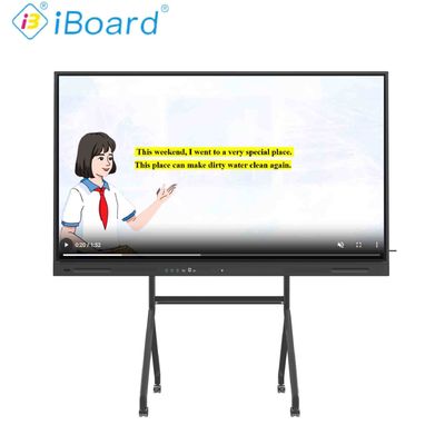 4K UHD Διαδραστική επίπεδη οθόνη 55 ιντσών Smart TV με ενημερωμένο σύστημα Android Ενεργειακή νοημοσύνη Ενεργειακό εξοπλισμό για συνεδριάσεις στην τάξη