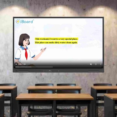 4K UHD Διαδραστική επίπεδη οθόνη 55 ιντσών Smart TV με ενημερωμένο σύστημα Android Ενεργειακή νοημοσύνη Ενεργειακό εξοπλισμό για συνεδριάσεις στην τάξη