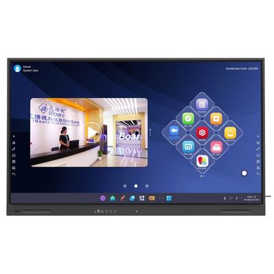 75 ιντσών IBoard Ultra HD 4K ανάλυση Διαδραστική επίπεδη οθόνη οθόνης    Ψηφιακή διαδραστική λευκή σανίδα με οθόνη πολλαπλής αφής, αντι-φωτισμού & ανθεκτική οθόνη για συνεδριάσεις τάξη Μάθε