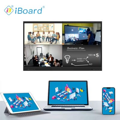 65 ιντσών Εικονική οθόνη WhiteBoard Διαδραστική οθόνη για εκπαιδευτικές συναντήσεις Συνεργασία