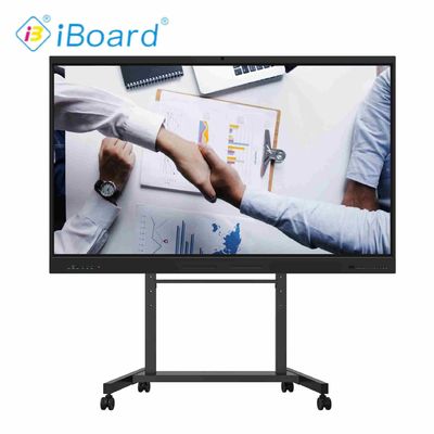 Interactive Flat Panel Touch Screen Monitor Smart Board with Build in Camera and Microphone for Conference Meeting & Teaching