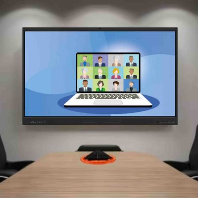 75 Inch LED Digital Whiteboard Smart Board All in One Computer of Mini PC Multiple Writers Same Time for Meeting & Teaching