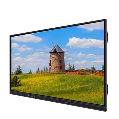 LED Διαδραστική έξυπνη επιφάνεια 65 ιντσών 4K UHD οθόνη με αφής Android 14 ενσωματωμένη κάμερα μικροφώνου PC ηχεία WiFi τέλεια για τη διδασκαλία στο σχολείο, τη διάσκεψη & χρήση γραφείου