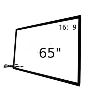 Επικάλυψη πλαισίου αφής υπερύθρων 32 43 49 55 65 75 ιντσών 40 σημεία αφής υπερύθρων με σύνδεση USB για ψηφιακό περίπτερο Totem TV Monitor