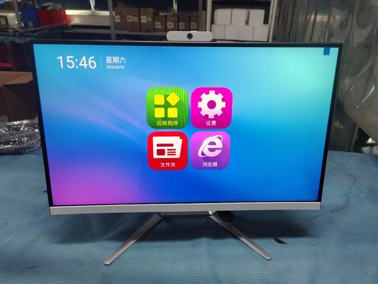 Wholesale  21.5'' 23.8'' 27'' 32 Inch Desktop Monitor With Built In 13MP Webcam All-In-One Android And Windows System Optional Capacitive 10 Touch Point Louder Speaker & Mic Interactive Whitebooard