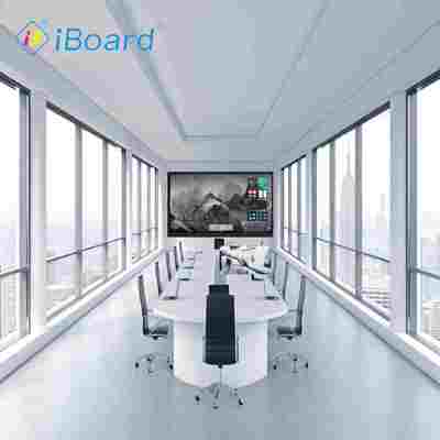 Διαδραστική οθόνη επίπεδης επιφάνειας 86 ιντσών με οθόνη αφής και σύστημα Android για την τάξη