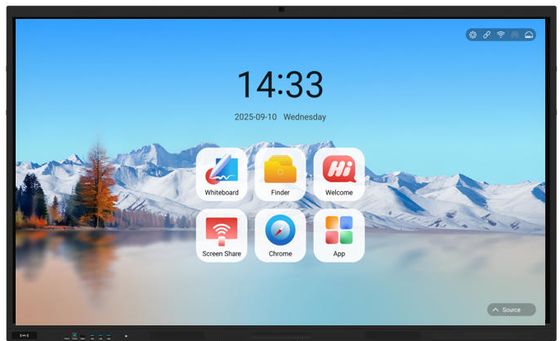 Διαδραστικός πίνακας iBoard 86 ιντσών Έξυπνη επίπεδη οθόνη για Συνέδρια και Εκπαίδευση