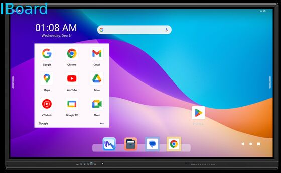 86 ιντσών Google EDLA Πιστοποιημένο Διαδραστικό Whiteboard με 8 πυρήνες CPU για τάξη και συνέδριο