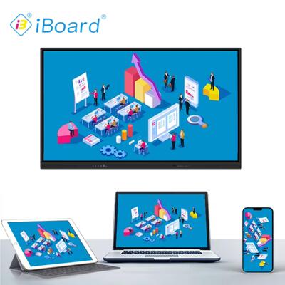 Υψηλής ποιότητας 98 ιντσών iBoard Διαδραστική Whiteboard επίπεδης οθόνης αφής τηλεόραση Προνομιακή λύση οθόνης για τη διδασκαλία στο σχολείο & εταιρικές συναντήσεις
